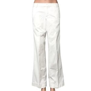 Gap Original White Khaki Original Boy Cut Wide Leg Distressed Trouser Style Pant
